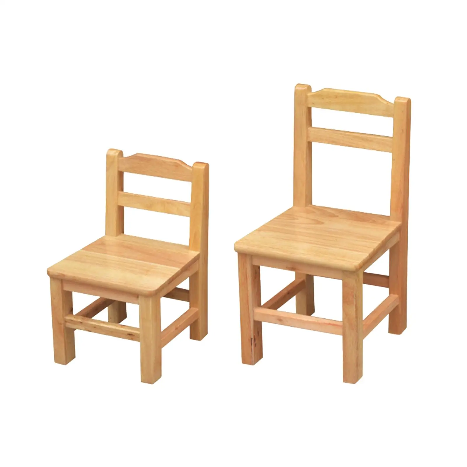 Chaise en bois pour enfants pour jouer ou activité Chaises pour enfants en bois pour table Chaise à dossier échelle fiable entièrement assemblée pour salle de jeux