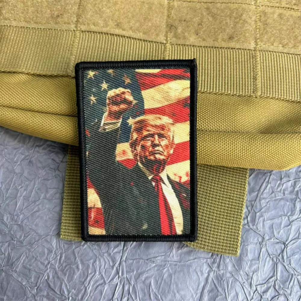 Trump America Morale Badge Military Patch na ubrania Sprzęt taktyczny Naszywki na rzepy Naklejki na plecak Wappen