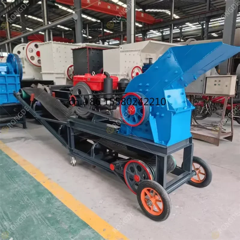 2026 hot Portable Glass Stone Hammer Crusher Recycling Machine Small Crushing Glass Bottle to Sand Hammer Glass Crusher