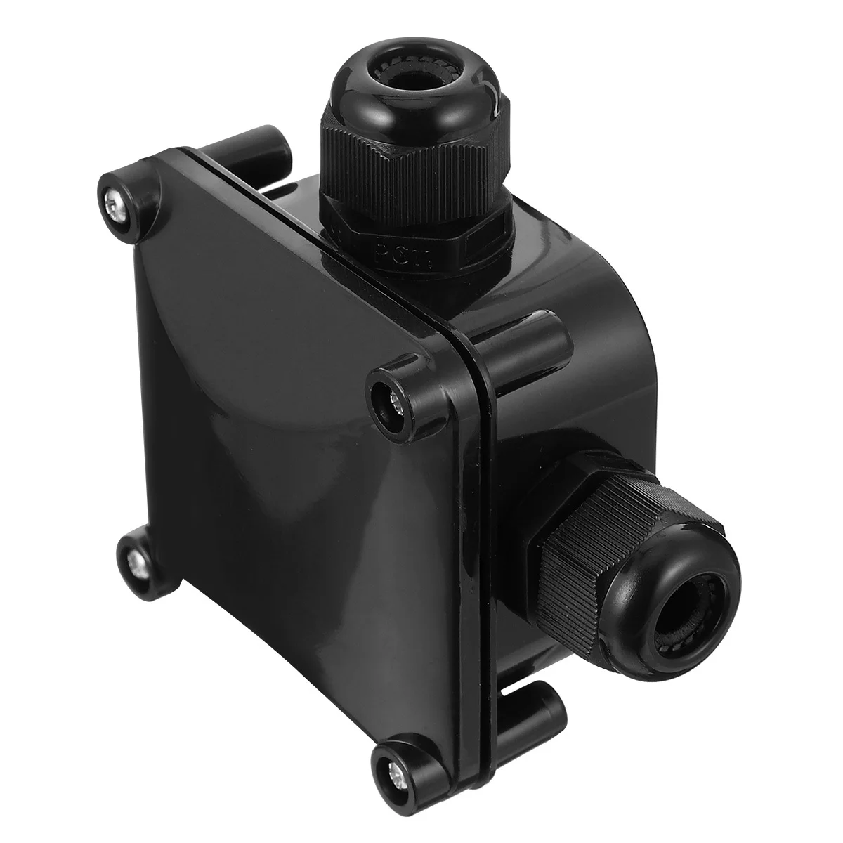 5Pcs IP68 Outdoor Waterproof Junction Box Black 3-Way Cable Connector Electrical Cable Connector Box Junction Case