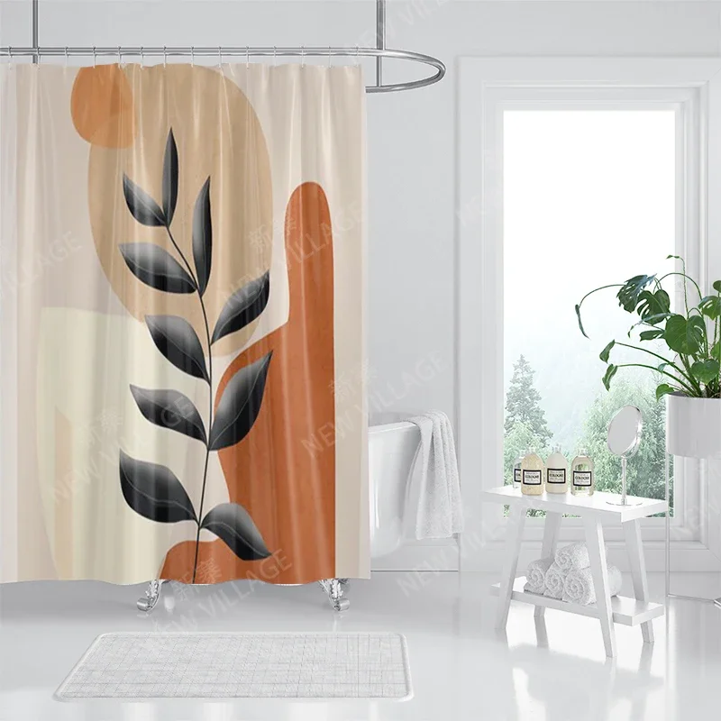 Waterproof fabric shower curtains Bathroom curtain accessories Bath curtain shower 180x200cm 240*200 modern boho Nordic decor