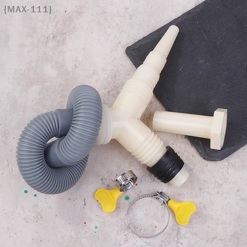 

【F2-MAX111】Drainage Tee Adapter Drainage Pipe Fitting For Washing Machine Dryer Drain With Extended Drainage Hose