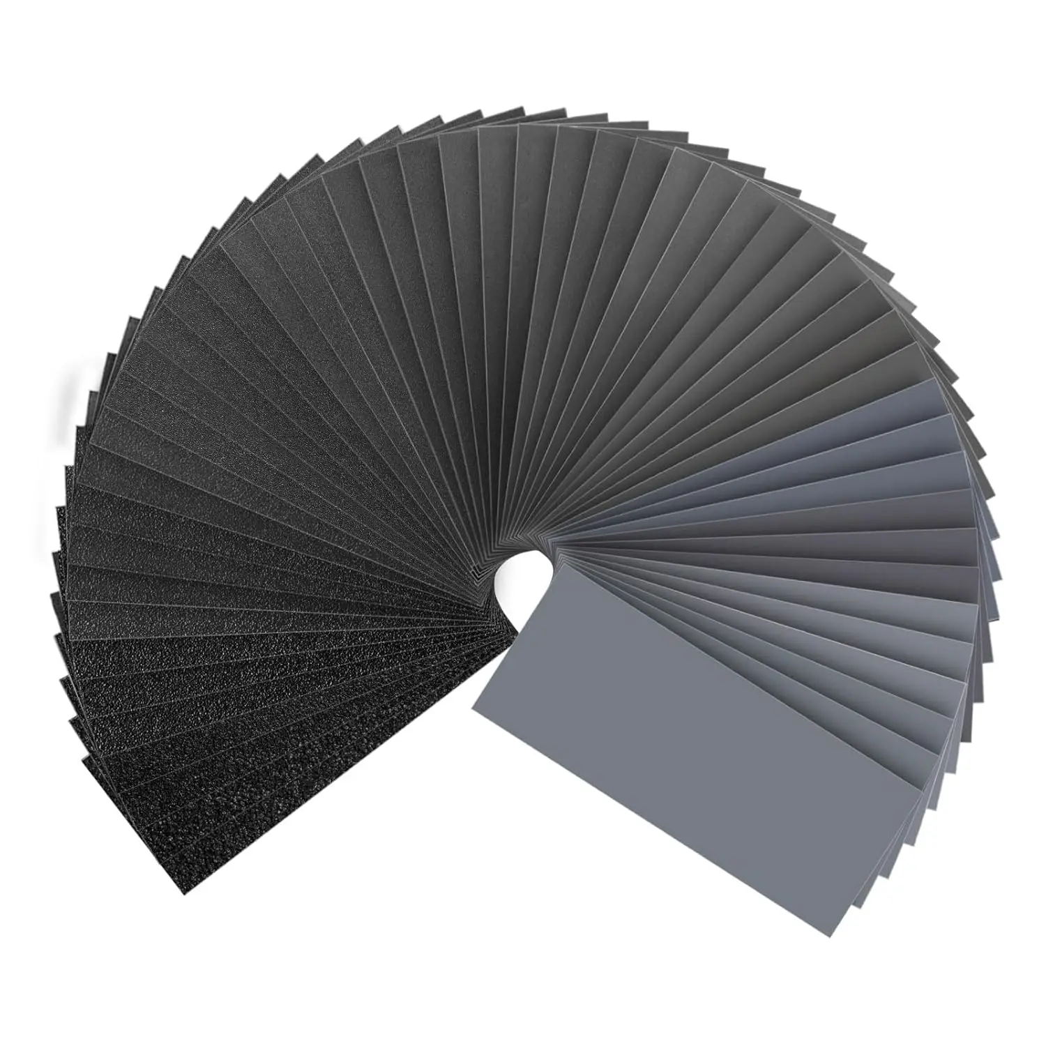 

51 Pcs Wet Dry Sandpaper Assortment 80-5000 Grit, 9x3.6 Inch for Wood Metal Auto Sanding
