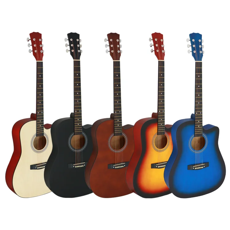 for M4101 41Inch High Quality Basswood Plywood Various Colors Suitable for adult children beginners Acoustic Guitar