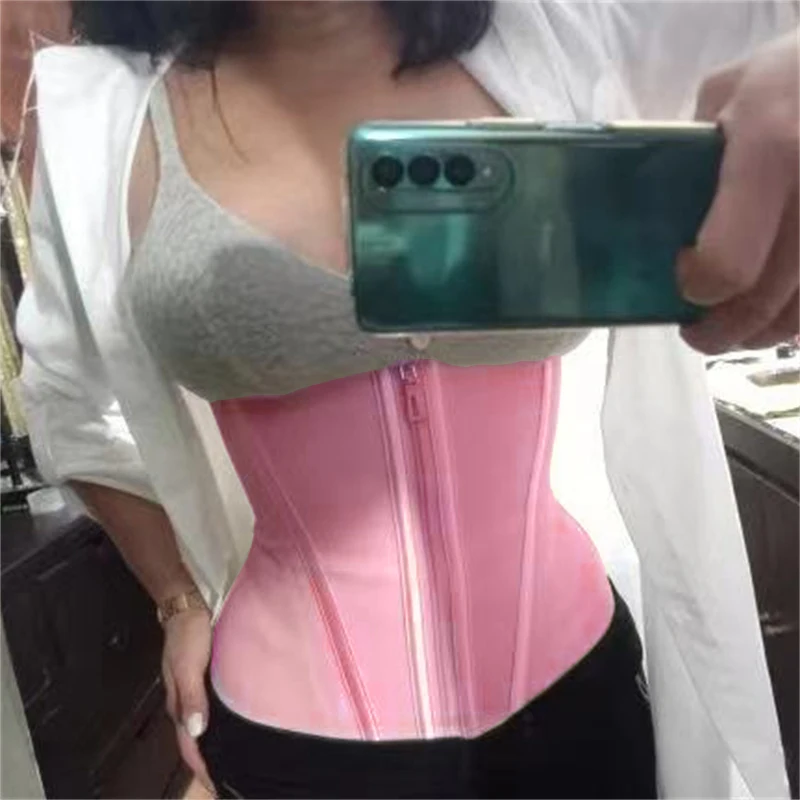 Corset Binders Waist Trainer Latex Shapewear Hourglass Girdle Slimming Shaper Body Carving Belly Reducing Women Underbust Sheath