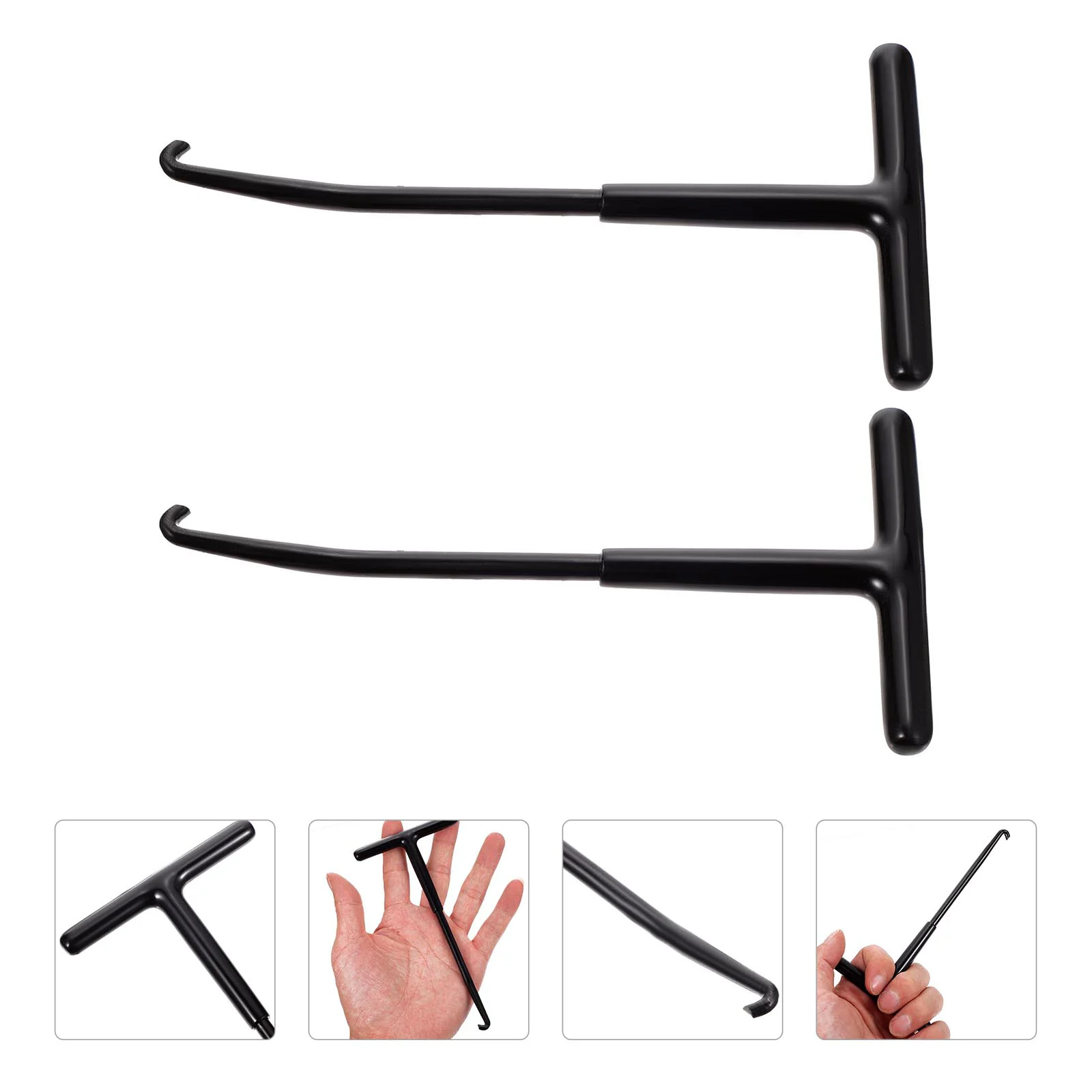 2 Pcs Motorcycle Spring Hook Puller Tool Motorbike Accessories Plumbing Tools Professional T-Hook for Tailpipe