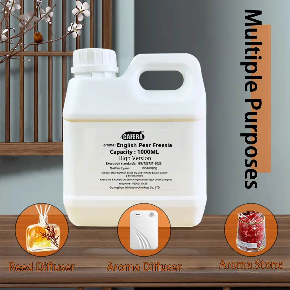 GAFERA 1000 مل (33.8 أونصة سائلة) الزيوت العطرية Freesia/Bluebell - لموزع الروائح السائلة وجميع آلات الروائح بدون ماء #3