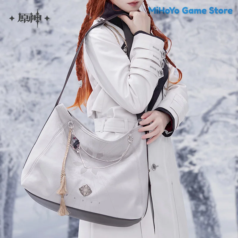 

Original Genshin Impact Tartaglia Bag Wanderer Pantalone Shoulder Bag Columbina Executive Officer Satchel Cosplay Halloween Gift