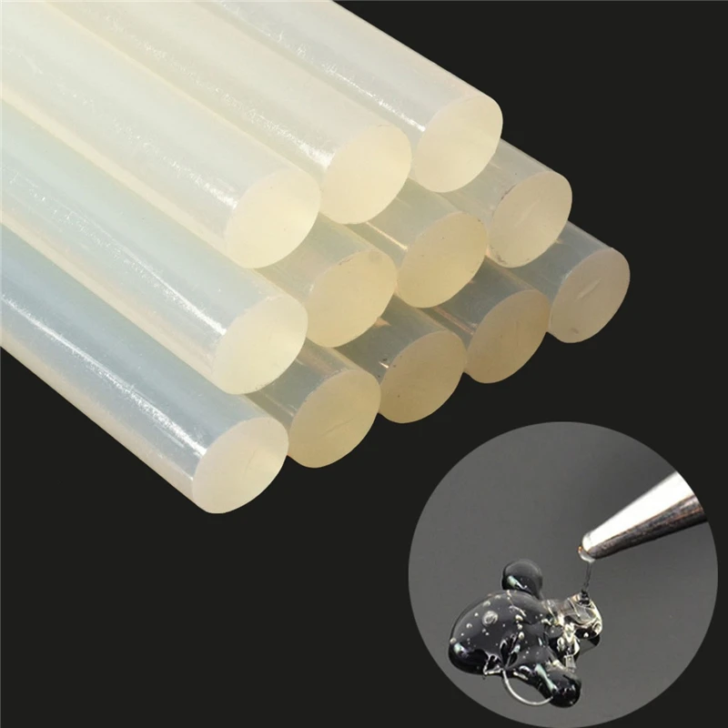 20pcs 11mm Hot Melt Glue Stick For Heat Glue Gun High Viscosity Clear Adhesive Glue Sticks Repair Tool Kit DIY Hand Tool