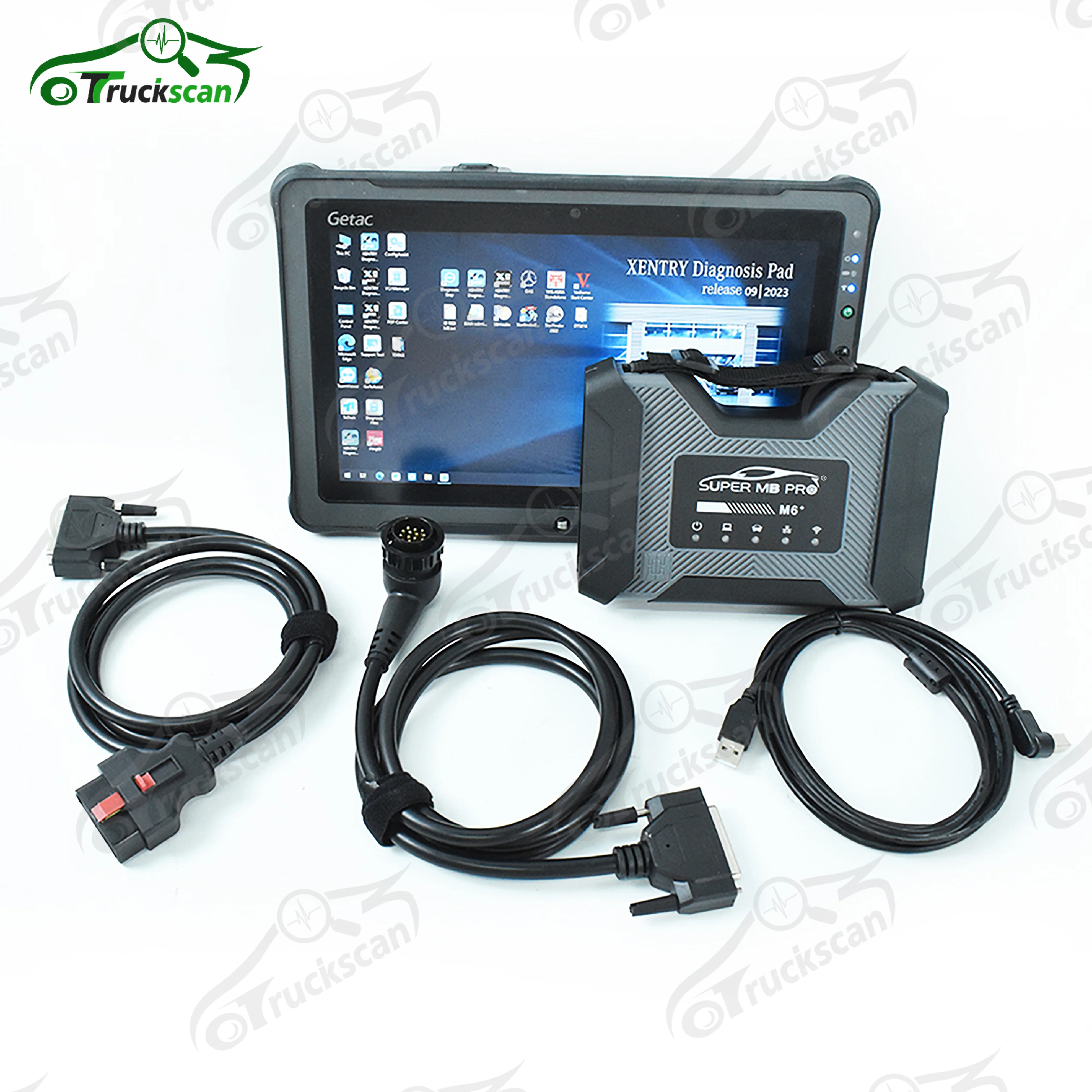 Newest SUPER MB Pro M6 Diagnosis V CI with Multiplexer XENTRY for Benz Car Truck Diagnostic Tool and F110 Tablet