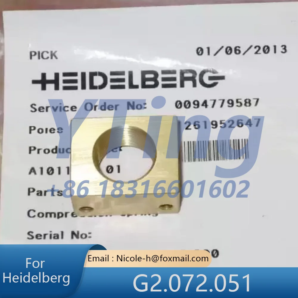 Heidelberg Printing Machine Accessories SM52 PM52 Pull Gauge Seat G2.072.051