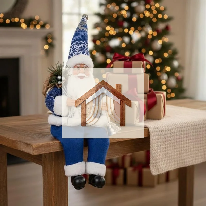 Santa Claus Standing Figurine Multi Size Available Eco-Friendly Christmas Decoration for Window Shop Home Holiday Ornament