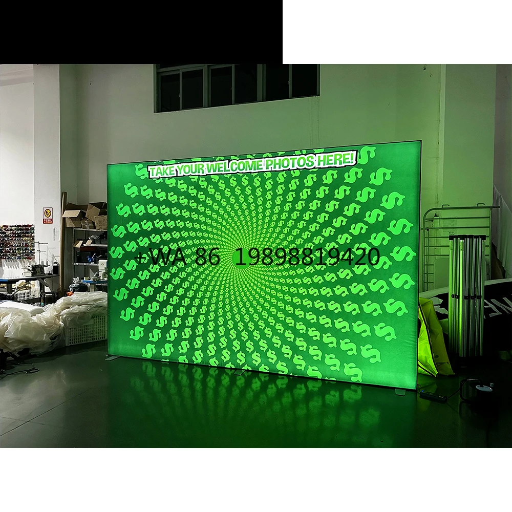 Portable Free-Standing  Fabric LED Light Box Display Aluminum Backlit for Indoor Outdoor Advertising Exhibits