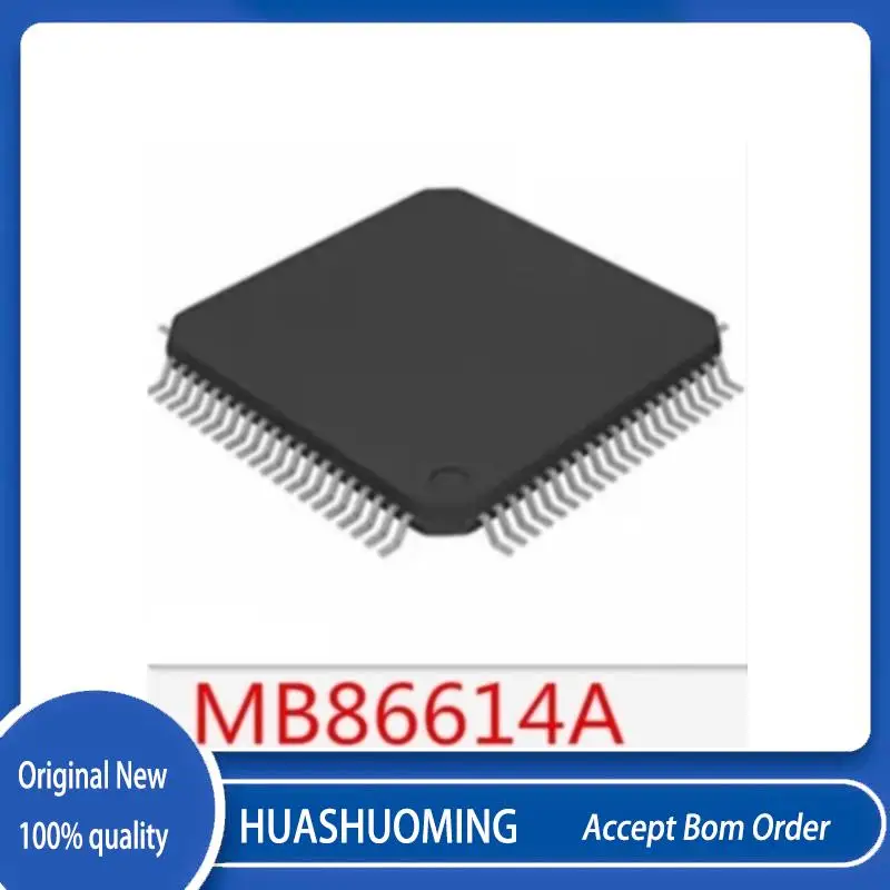 2Pcs/Lot  MB86614 MB86614A QFP-80 LTFLK2 TFLK2   387248 QFN-32