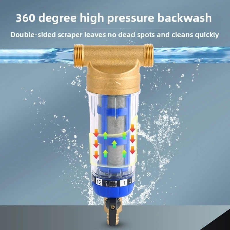 

Household central stainless steel front water purifier, backwash front filter, water purifier accessories