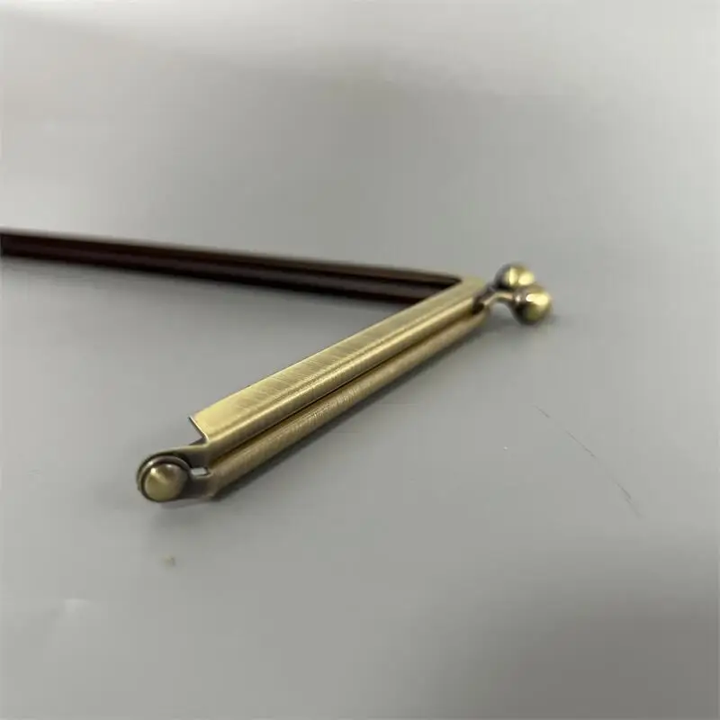 20x12 cm Handbag Frame Shape L Kiss Lock Craft Metal Frame Bag Parts No Screw Clutch Bag Parts Bronze Color Women Bag Handle