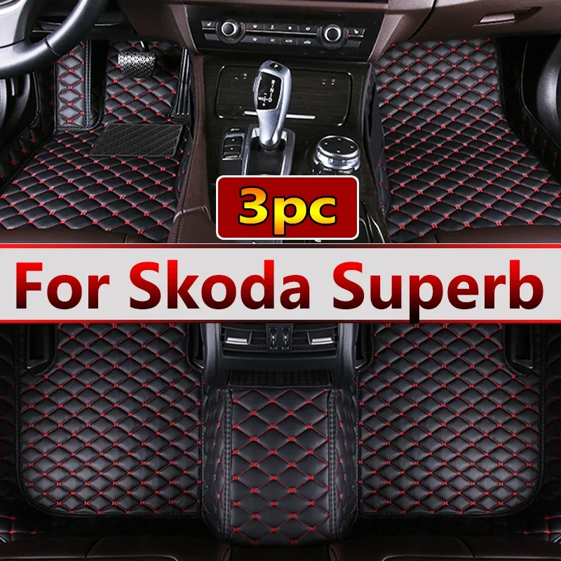 

LHD Car Floor Mats For Skoda Superb 2023 2022 2021 2020 2019 2018 2017 2016 Automobiles Interior Accessories Waterproof Carpets