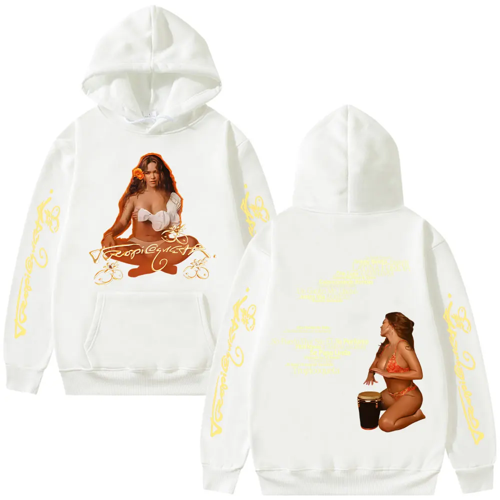 Karol G Tropicoqueta 2025 Hoodie Men Women Clothing Fashion Pop Music Hooded Sweatshirt Men's Casual Oversized Pullover Hoodies