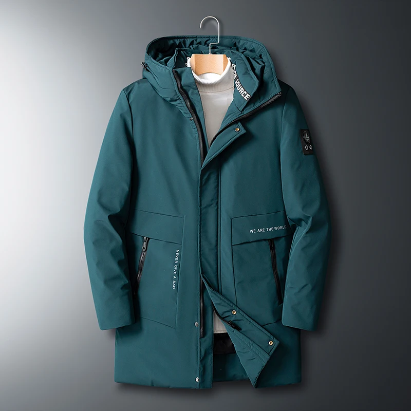 

Men Outdoor Sports Leisure Long Warm Down Jacket Winter Fashion Trend Comfortable Versatile Couple's Cold Resistant Warm Jacket