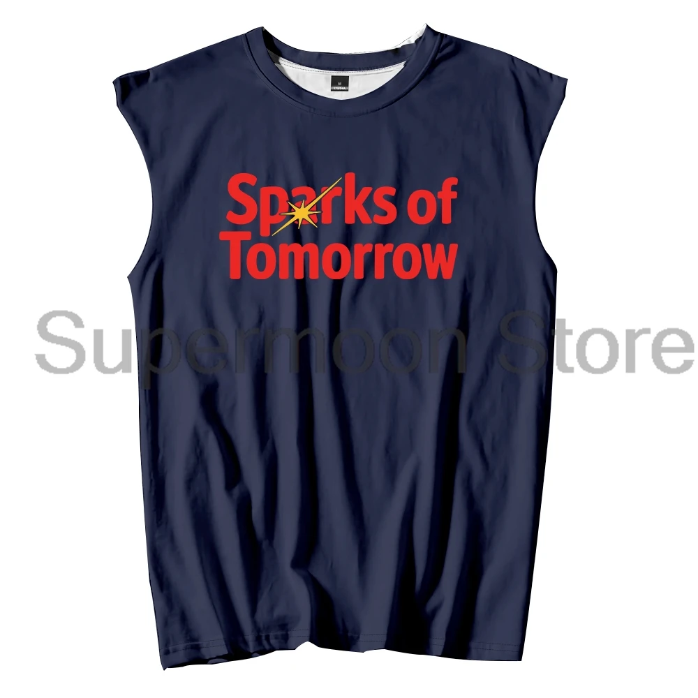 2026 Anime Sparks of Tomorrow Logo Tank Tops Unisex Sleeveless Polyester Vest Women Men Harajuku Streetwear Tops