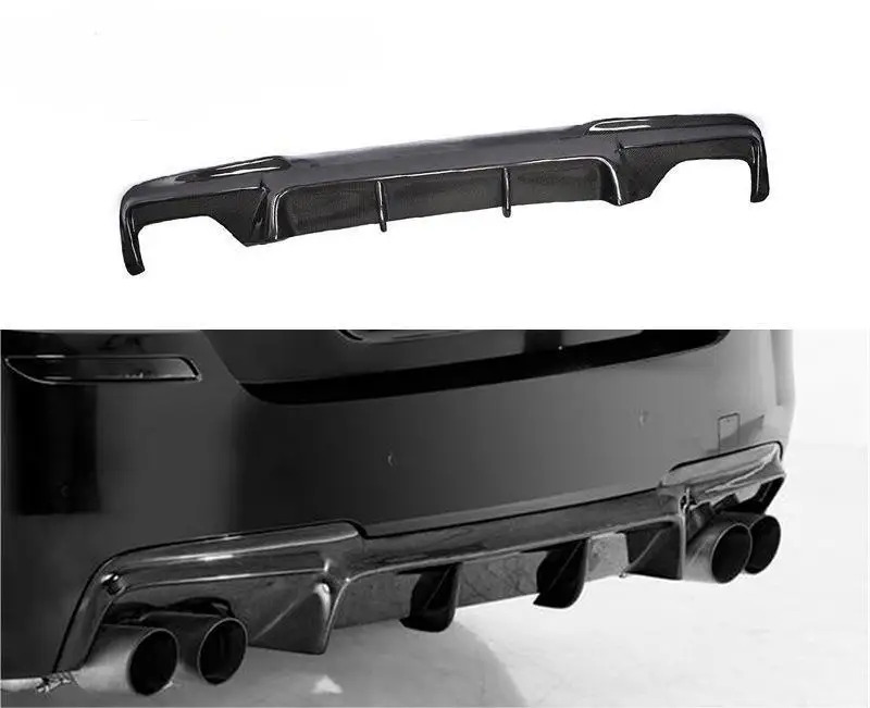 

High Quality Wet Carbon Fiber Rear Spoiler Rear Bumper Lip MP Style Fits For BMW 5 Series F10 F18 2010-2016