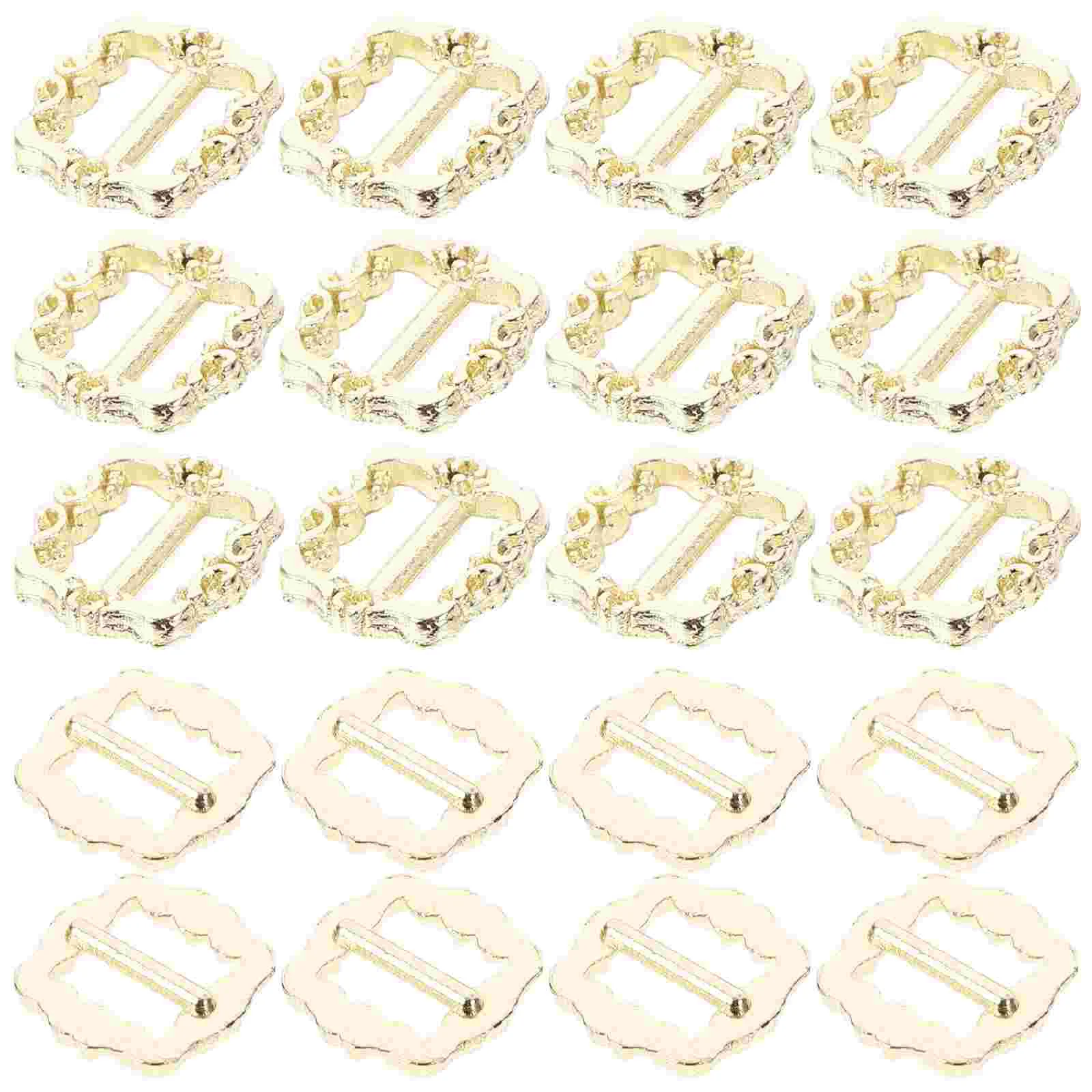 100 pièces Mini 3mm chaussure boucle ceinture accessoires jour réglable métal bouton attache chaussures glisser boucle