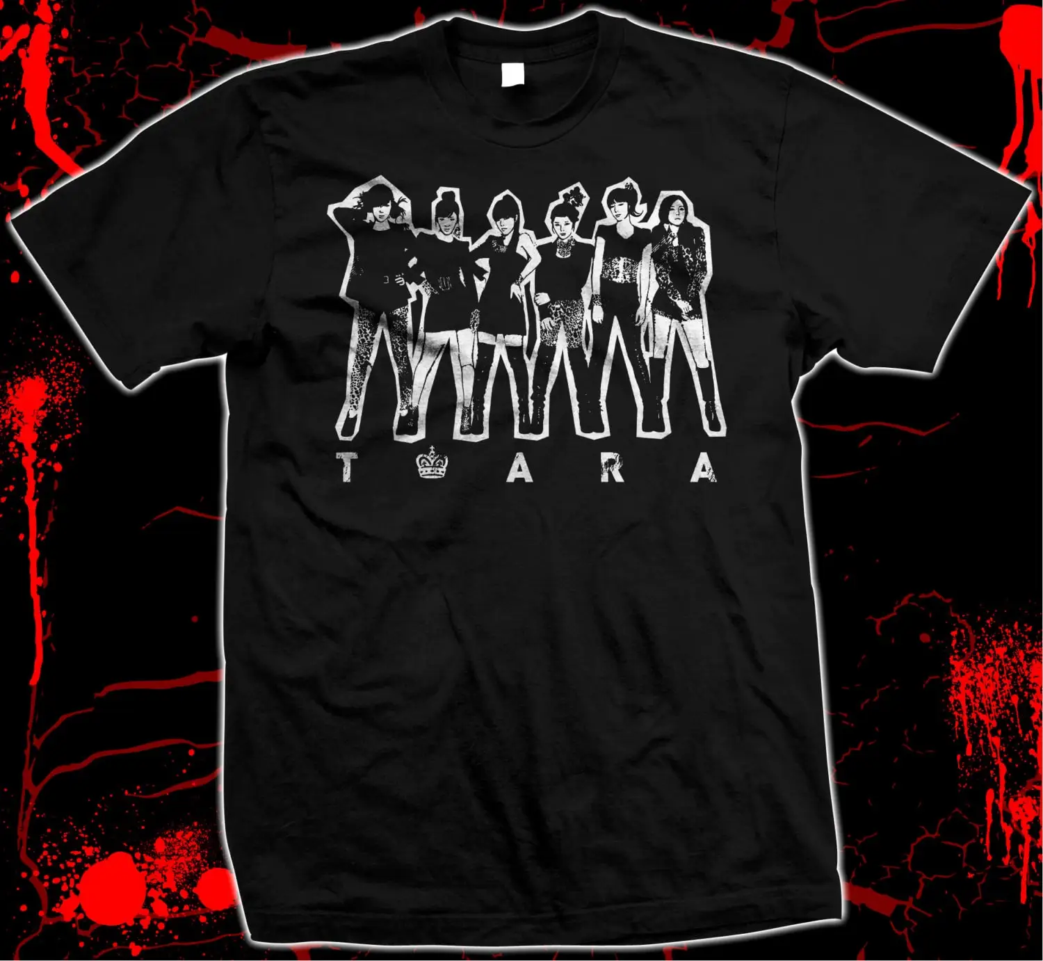 T-ARA South Korean Girl Group Pre-shrunk Hand Screened