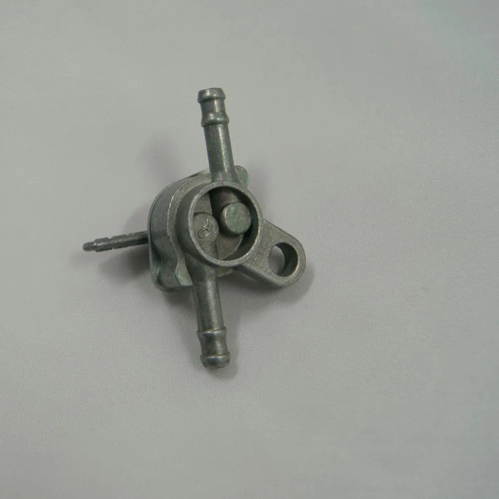 Zinc Alloy on Off Fuel Shutoff Valve Petcock for Generator Gas Tank 2T 4T Engine Silver 5.5cm Total Length 0.6cm Outlet Diameter - view 4