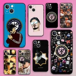 D-Dellafuente F C Phone Case For iPhone 16,15,14,13,12,11,Plus,Pro Max,XS,X,XR,SE,Mini,8,7 Soft Silicone Black Cover