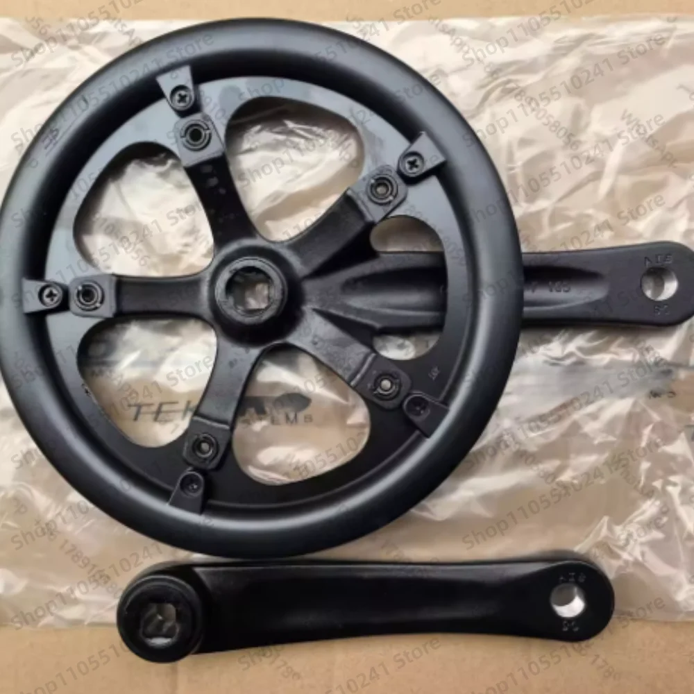 48T Folding Bike Crankset Aluminum Alloy 165mm Crank Single Speed / Variable Speed for P8 SP18