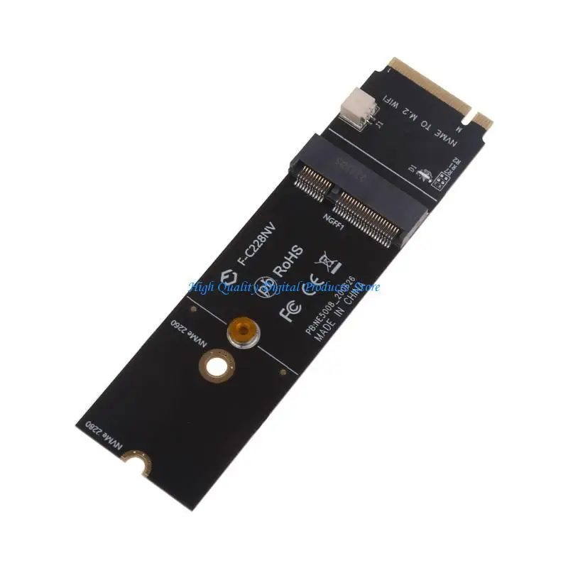 Carta sem fio WiFi U2JE NGFF PCI Express para E Slot NVME PCIE Adaptador