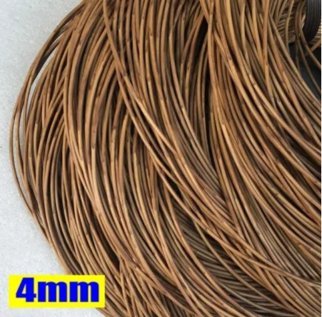 

500g 4mm Retro Wood Style PE Synthetic Rattan Cane Material DIY Weaving Crafts Knit Repair Chair Table Basket Sofa Home Decor