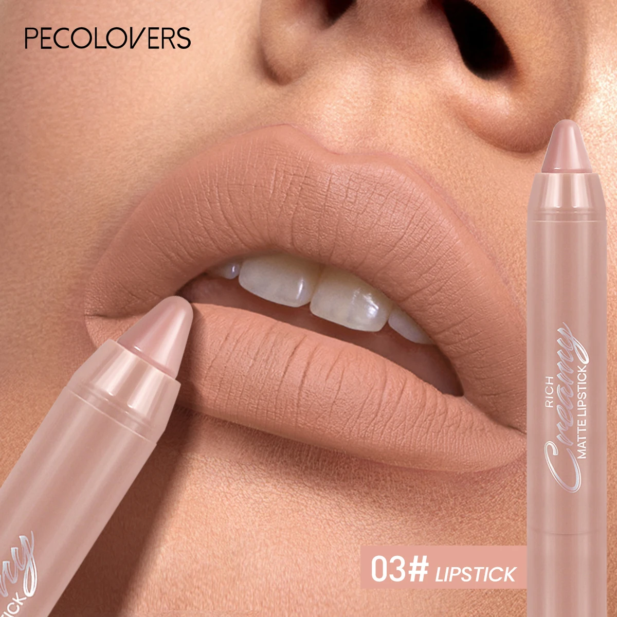 Meerdere kleuren matte lipliner, gebruik als lipliner en lippenstift, gemakkelijk nauwkeurig aan te brengen, waterdicht, langdurige anti-aanbaklaag