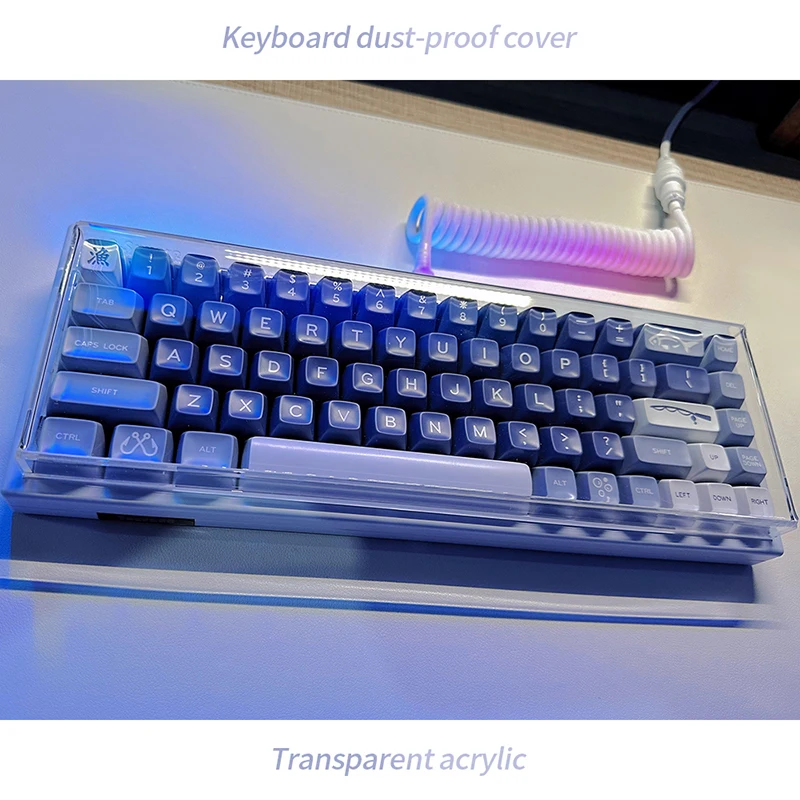 Acrylic Keyboard Clear Protector Case Mechanical Keyboard Dust Cover For 60/61/64 96 98104/108 Key Mouse Cover Keyboard Cover 