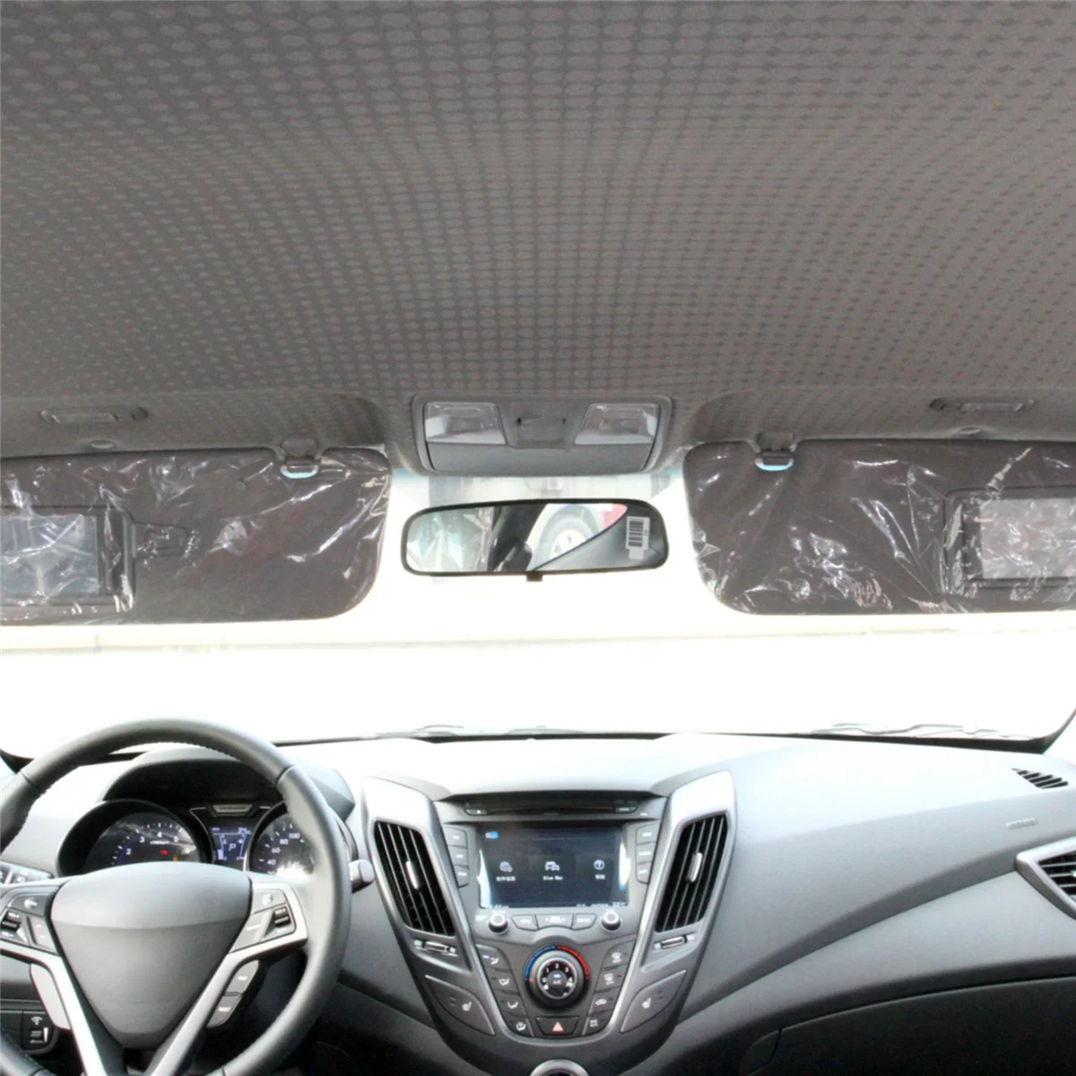 Car Sunshield Sunvisor with Mirror Interior Sun Visor for Hyundai Veloster 2012-2015 852102V130TX 852202V140TX