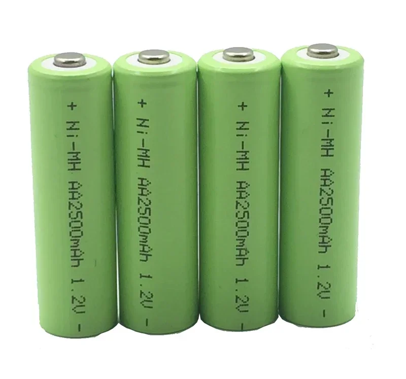 AA перезаряжаемая батарея 1,2 V 2A AA 2580mAh 2500mAh 1,2 V Ni-MH для стандартных предварительно подогреваемых батарей AA