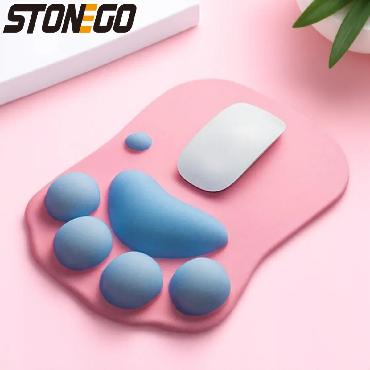 Creative Cute Cat Paw Mouse Pad Wrist Support Pads for Computer Laptop Desktop Silicone Non Slip Gaming