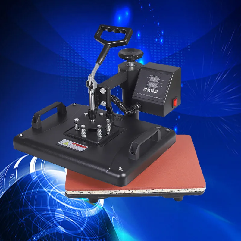 آلة نقل الحرارة المسطحة تي شيرت الضغط العالي يهز الرأس آلة الحفر الساخن آلة نقل الحرارة