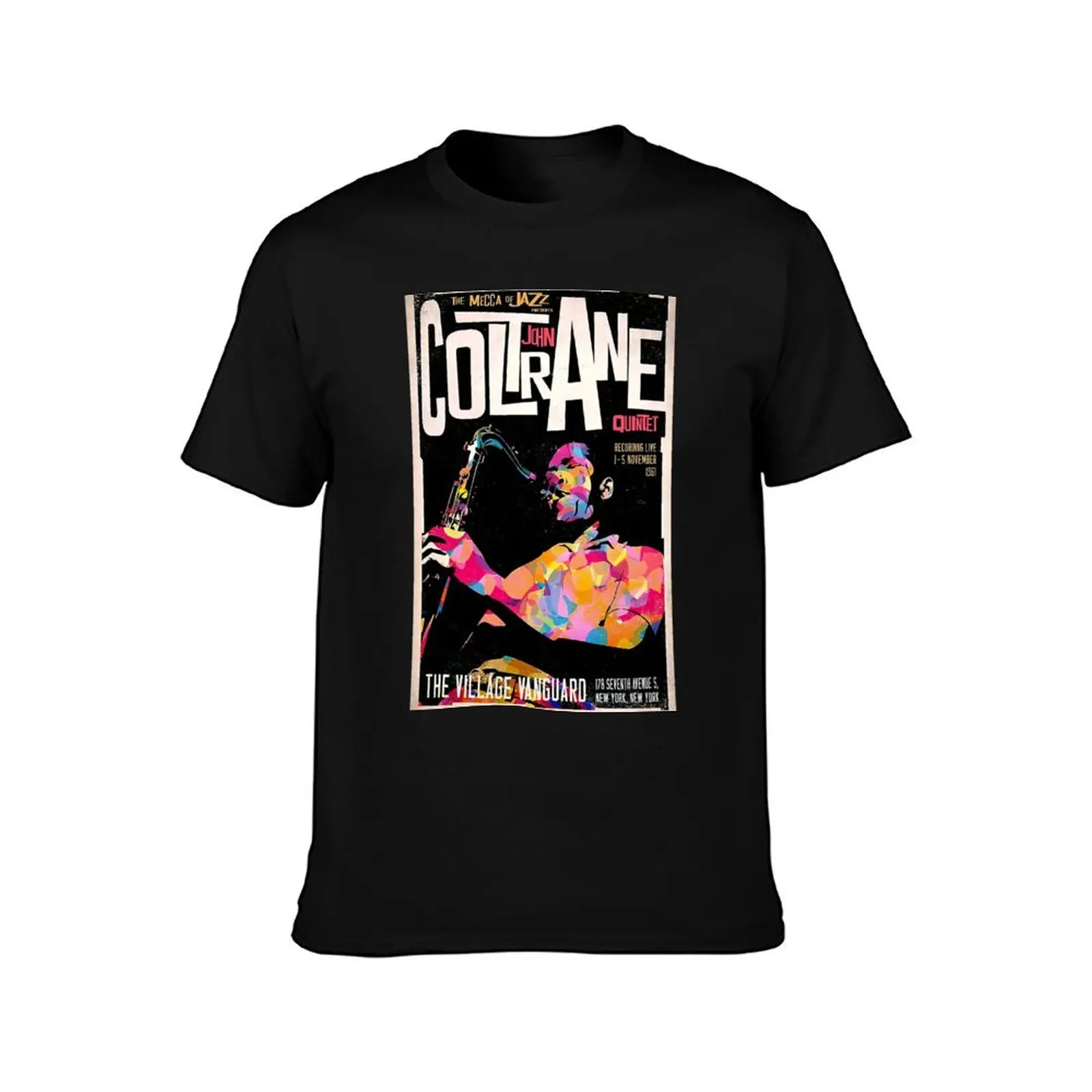 Coltrane vintage Jazz Poster T-Shirt Fashion Letter Print T-Shirt