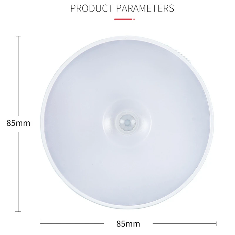 LED مصباح لجهاز الاستشعار اللاسلكية ليلة ضوء تحت الكابين خزانة مصباح الذكية الحائط الجسم التعريفي مصباح هدية الكريسماس