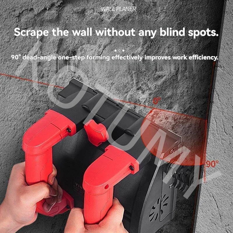 Portable Electric Wall Planer Grinder Automatic for Dust Free Plastering Putty Spraying