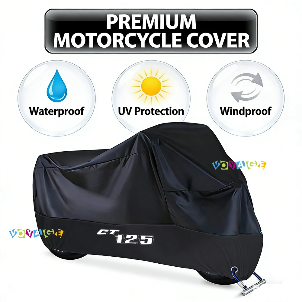 

Водонепроницаемый чехол для скутера, защита от ультрафиолета, пыли и дождя, для HONDA CT125, всесезонный, аксессуары для мотоциклов