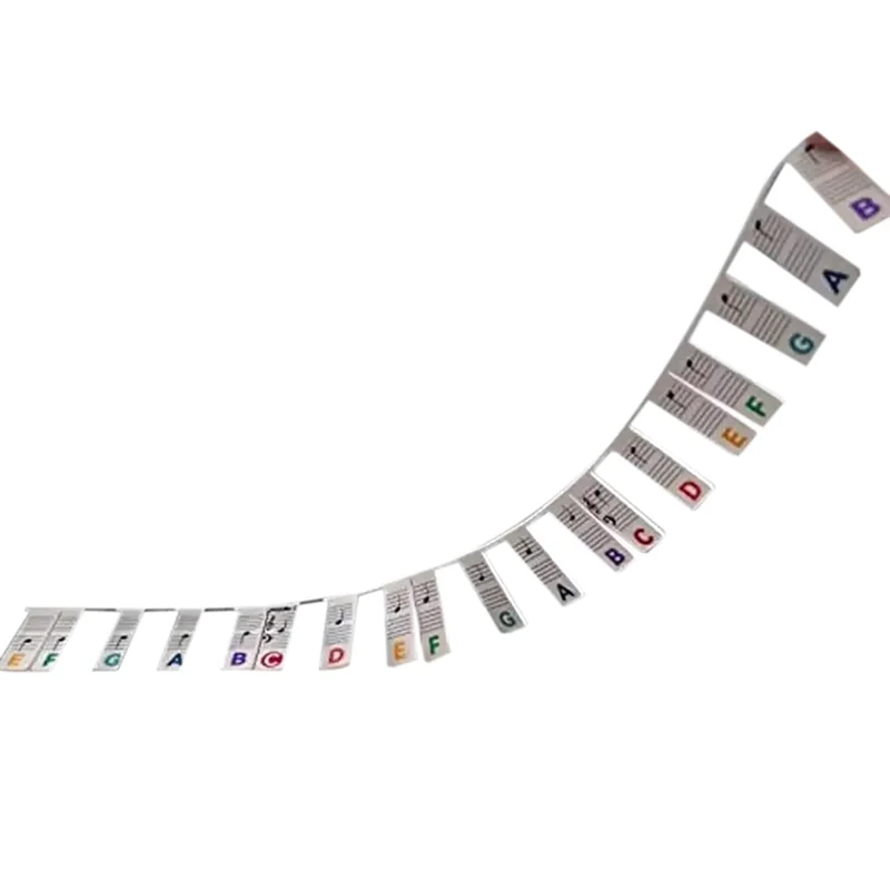 Reusable Silicone Piano Keyboard Note Labels - Great For Kids And Beginners Learning Piano Notes Instrument Parts