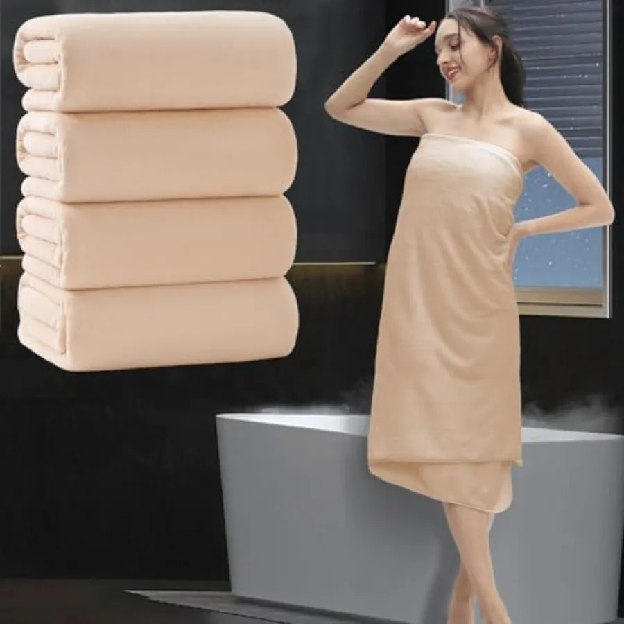 

Очень большое полотенце 35"x70" - Ультрамягкое, увеличенное полотенце для отелей, высокоабсорбирующее, быстросохнущее, набор полотенец для душа для взрослых.