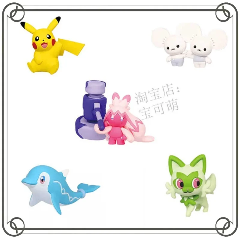 Коллекционная модель-игрушка Pokémon Tandemaus Pikachu Gashapon: игровой периферийный аксессуар/украшение
