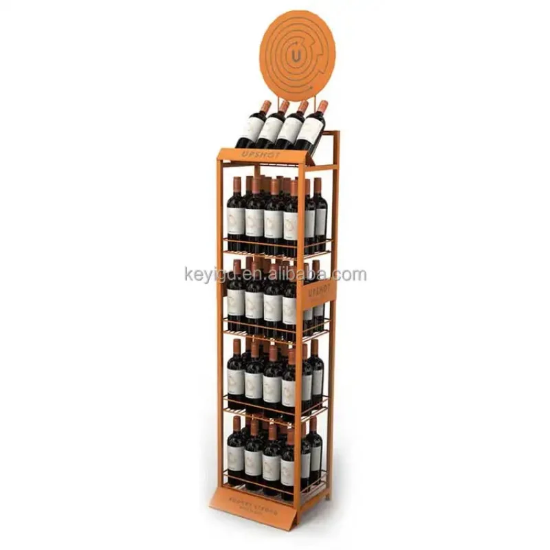custom.Modern 4-Tier Metal Wine Garment Rack Polished Fashionable Retail Shop Clothing Rack Direct Factory f
