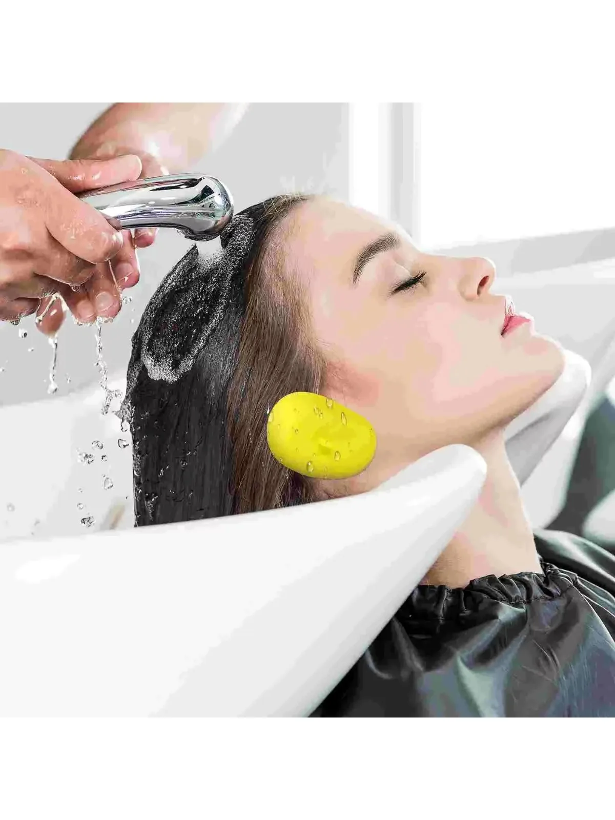 1 paire de couvre-oreilles en Silicone, coloration des cheveux, protection d'oreille, douche étanche, cache-oreilles, capuchons, accessoire de coiffure pour Salon de coiffure