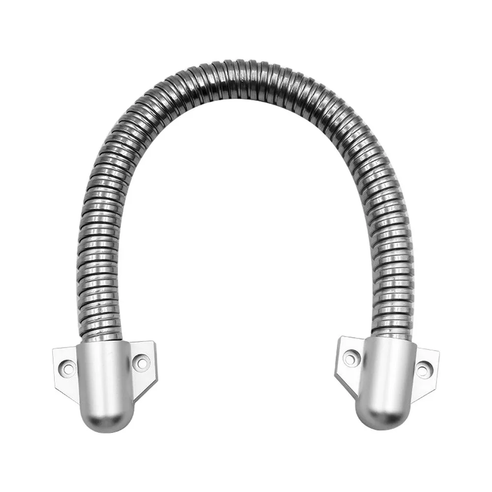 Stainless Steel Flexible Conduit for Access Control Cables 40cm Length 14cm Inner Diameter Silver Construction
