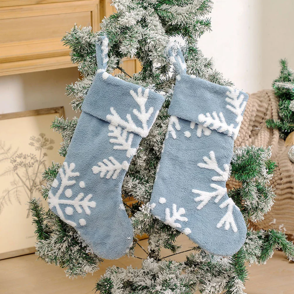 Kerstsokken Boomornament Geschenken Tas Hangend Creatief Kerstmis Sto Lint Stocking Pouch