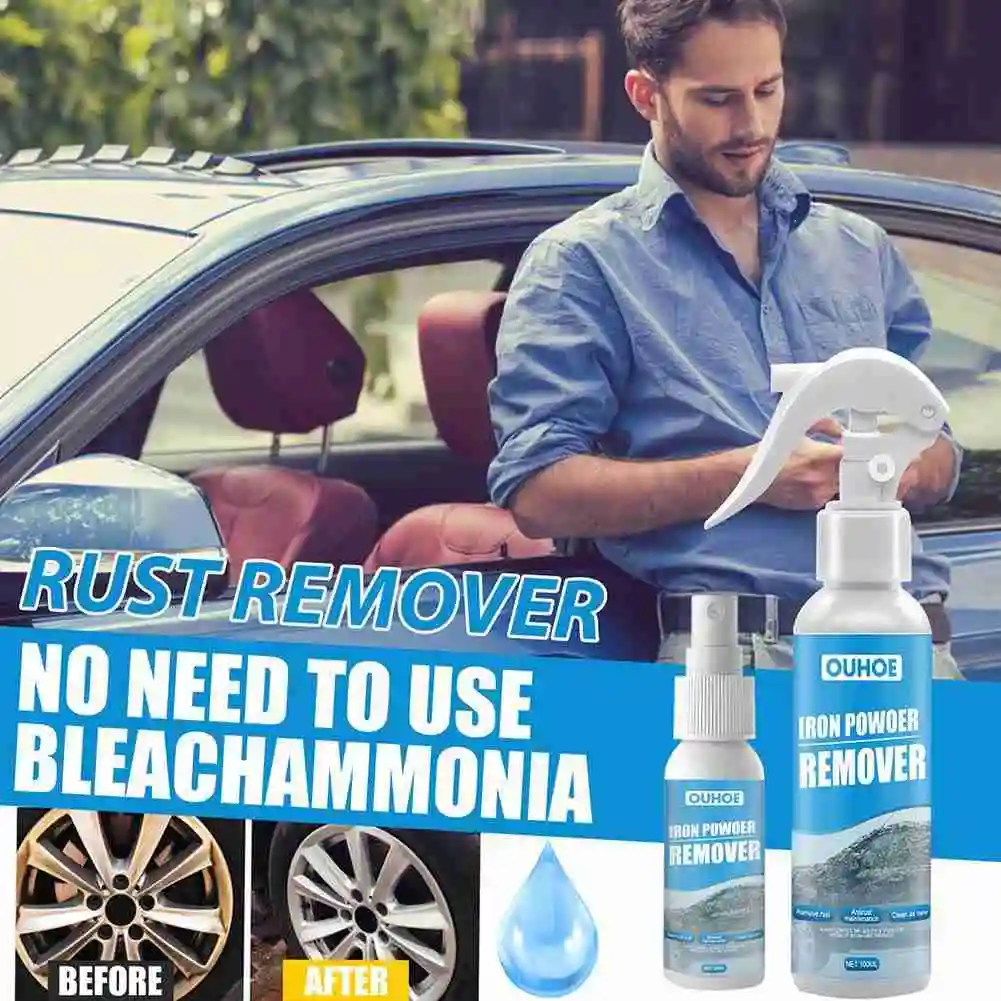 100 ml Auto Rost Entferner Spray Metall Chrom Farbe Anti-Oxidation Auto Wartung Eisen Pulver Reinigung Super Rost Entferner spray
